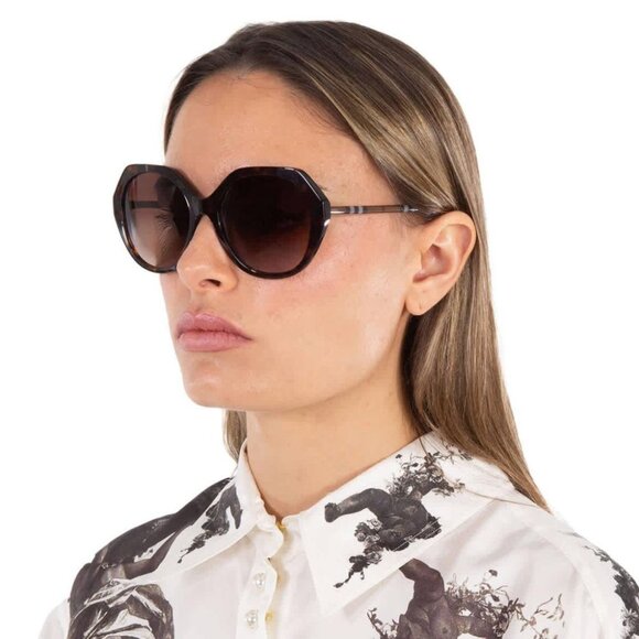 NWT BURBERRY SUNGLASSES WOMEN HAVANA - Picture 1 of 4